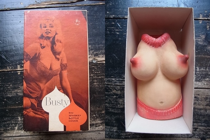 画像: 60s 写真箱 BUSTY whiskey bottle cover