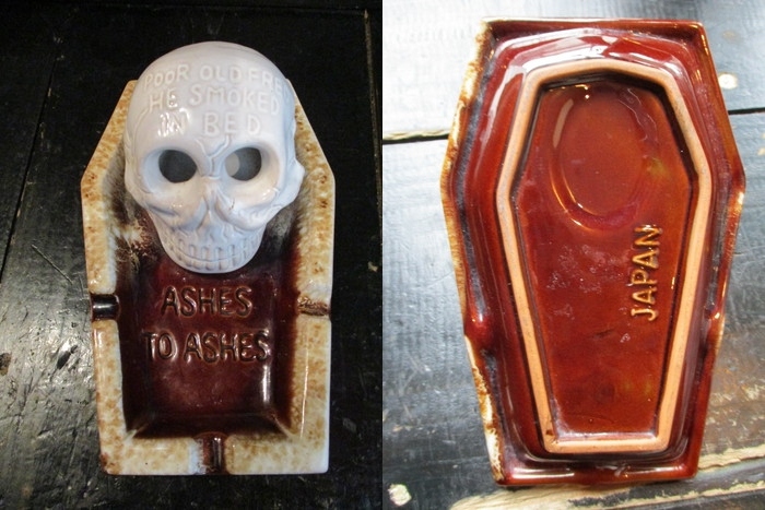 画像: 60s 日本製 スカル 棺桶型 灰皿