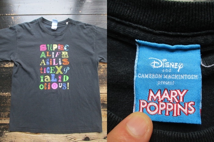 画像: 2000s〜ディズニー メリーポピンズ Tシャツ
