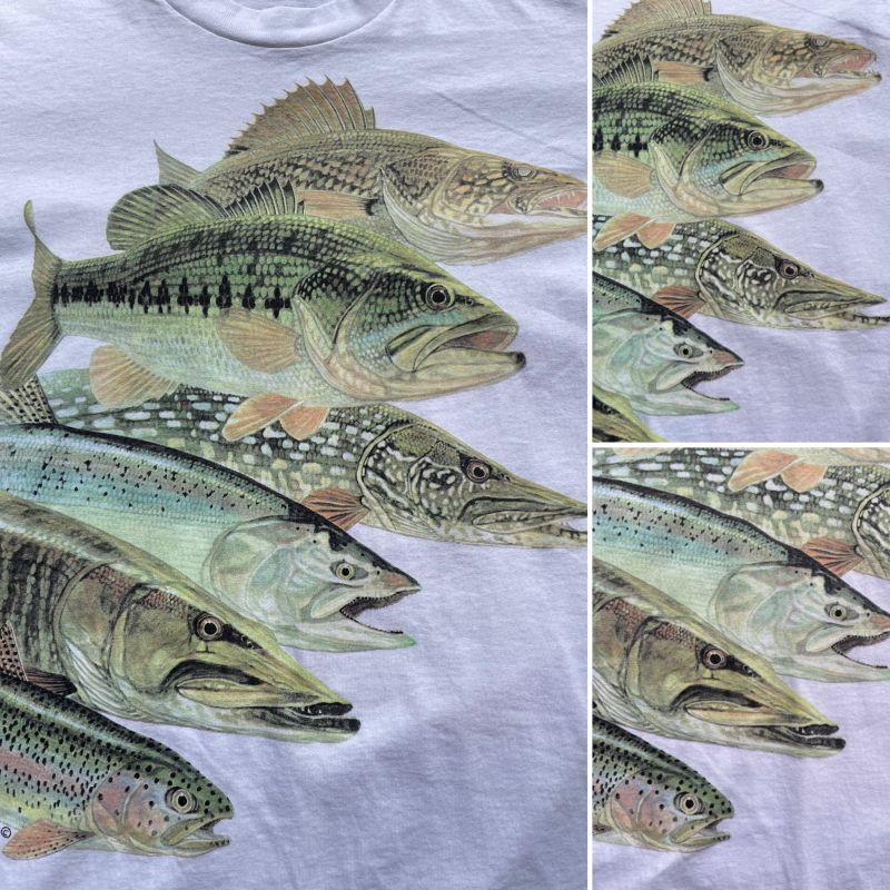 画像: 90s 川魚 Tシャツ