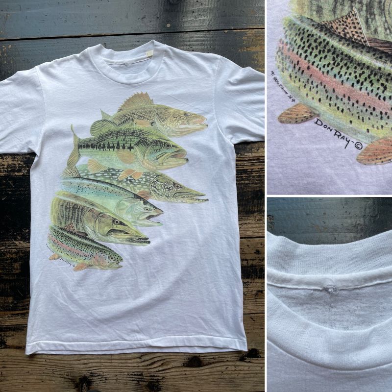 画像: 90s 川魚 Tシャツ