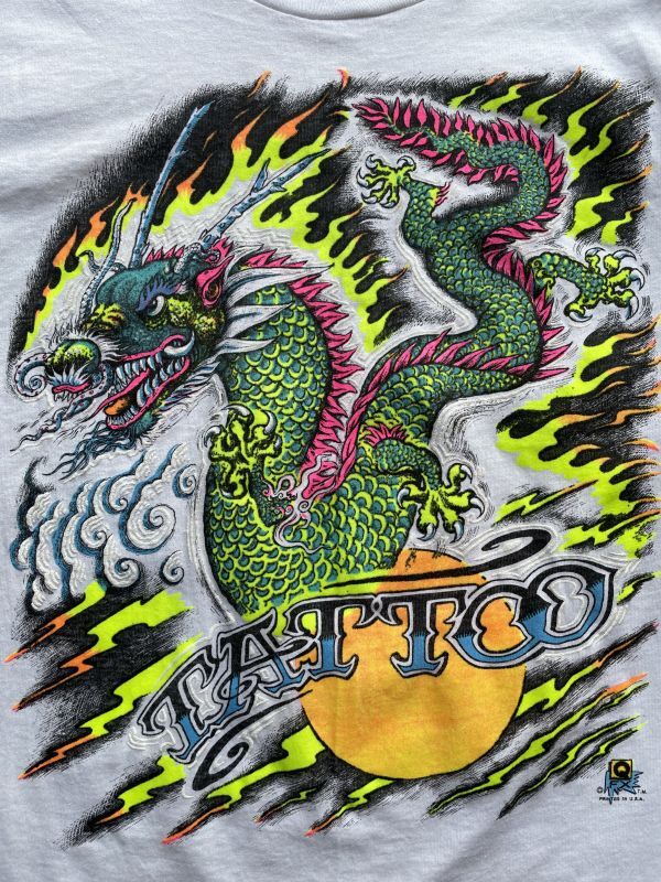 画像: 90s 龍 刺青 Tシャツ