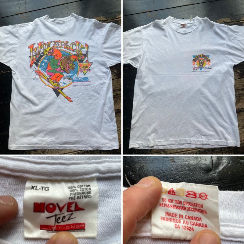 画像: 80s カナダ製 スキーチーム Tシャツ