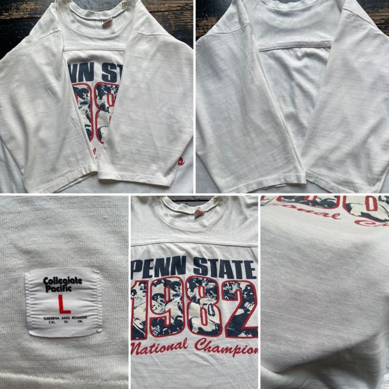 画像: 80s penn state フットボール Tシャツ