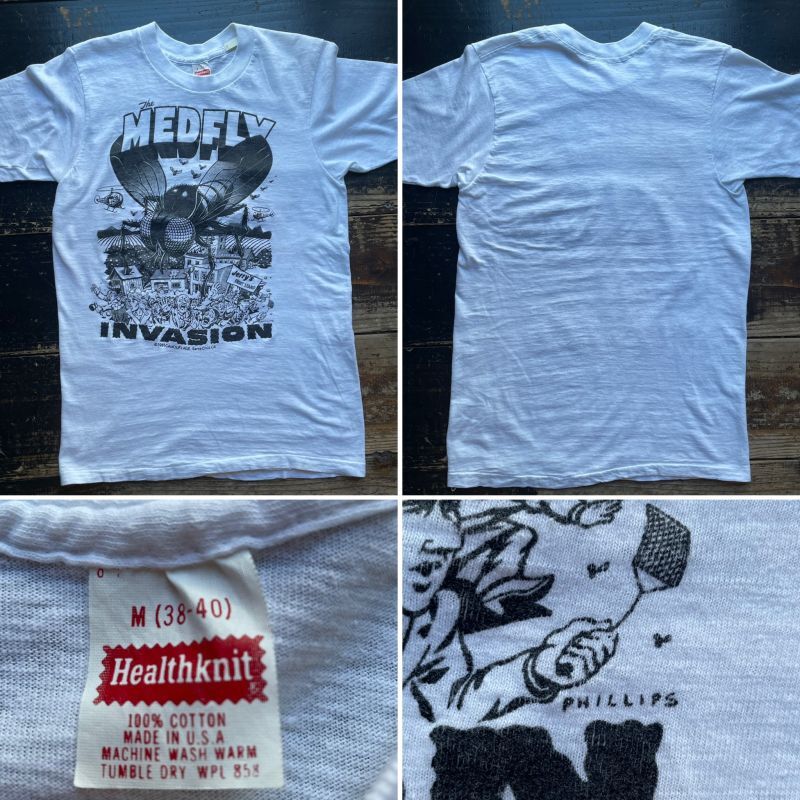 画像: 80s ジム フィリップス The MEDFLY Tシャツ