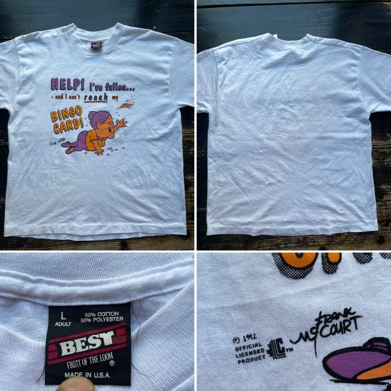 画像: 90s USA製 ビンゴ ゲーム ギャグ  Tシャツ