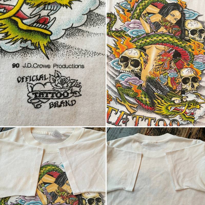 画像: 90s タトゥー Tシャツ