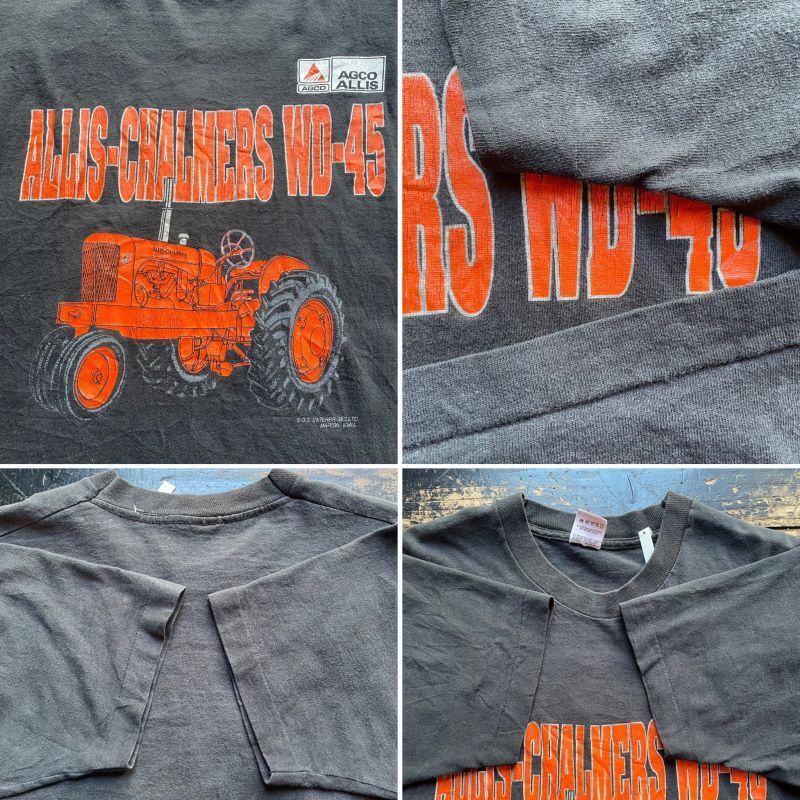 画像: 90s AGCO 農業 機械 トラクター プリント Tシャツ