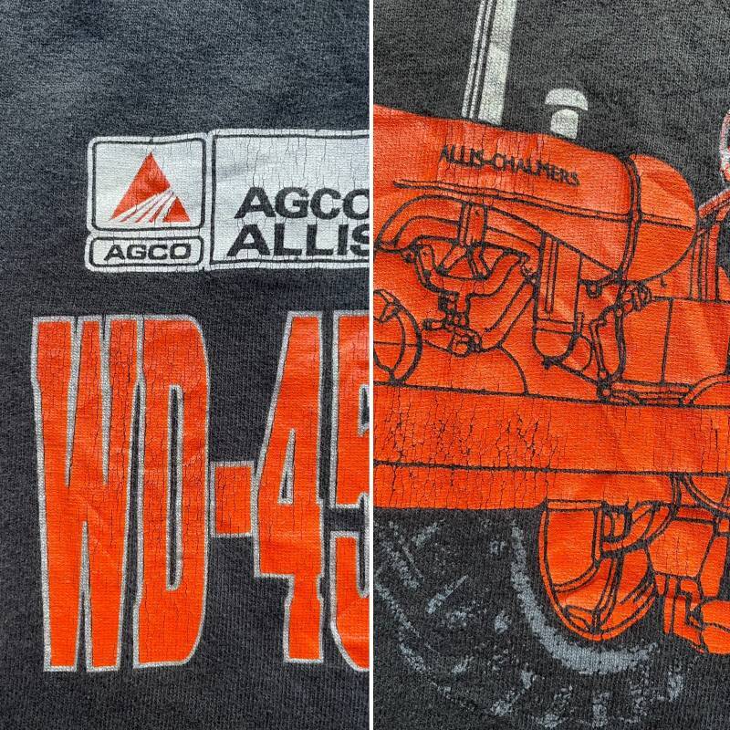 画像: 90s AGCO 農業 機械 トラクター プリント Tシャツ