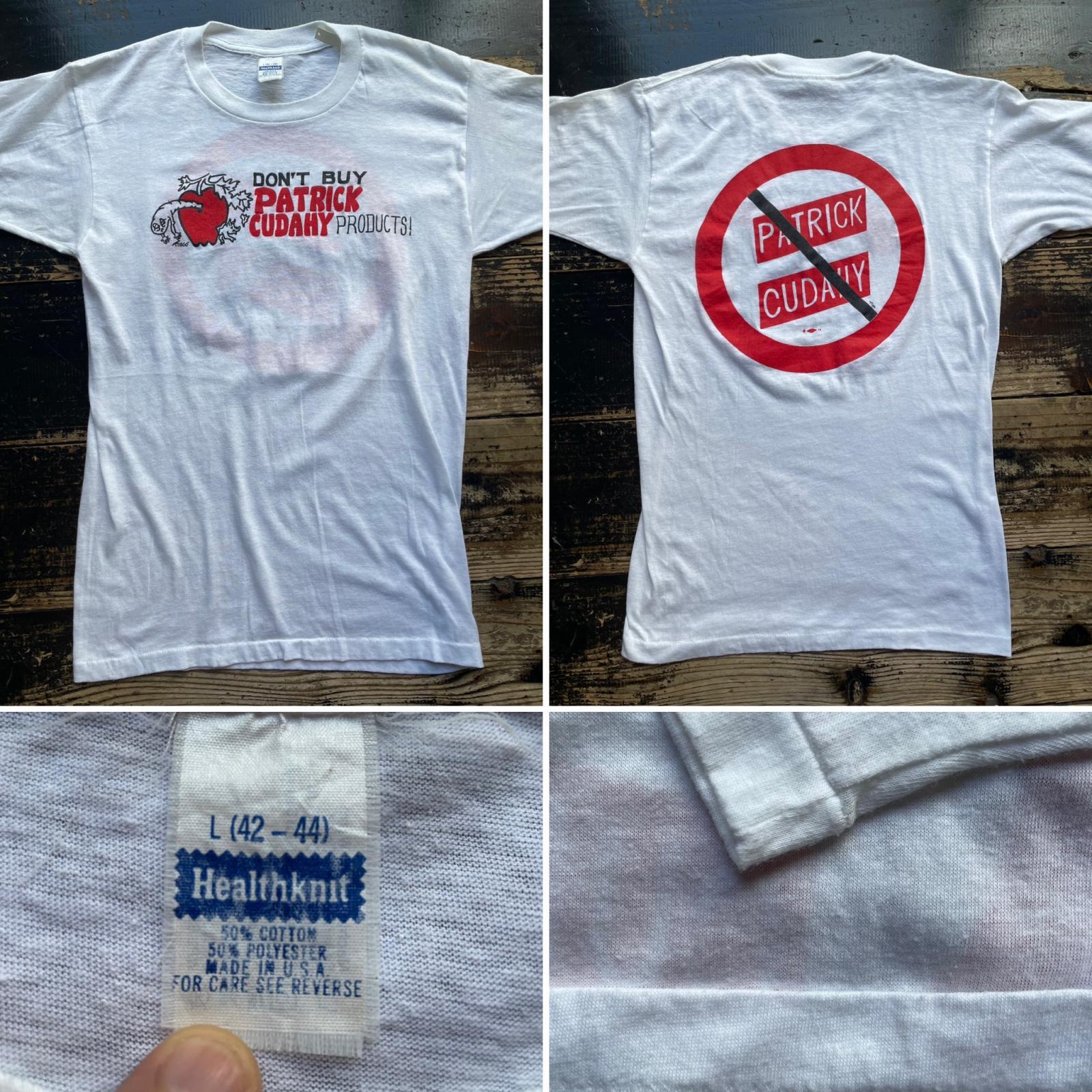 画像: 80s PATRiCk CUDAHY 製品 購入禁止 Tシャツ