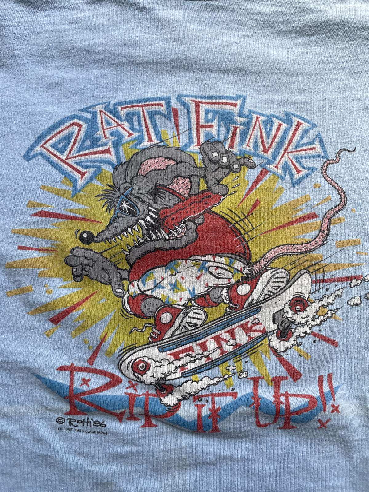 画像1: 80s ed roth rat fink Tシャツ