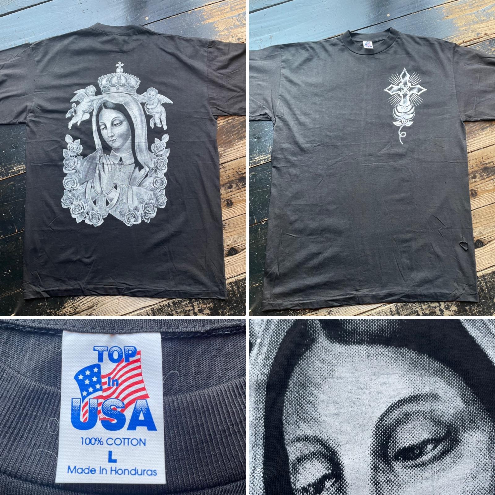 画像: 90s ホンデュラス製 聖母マリア Tシャツ