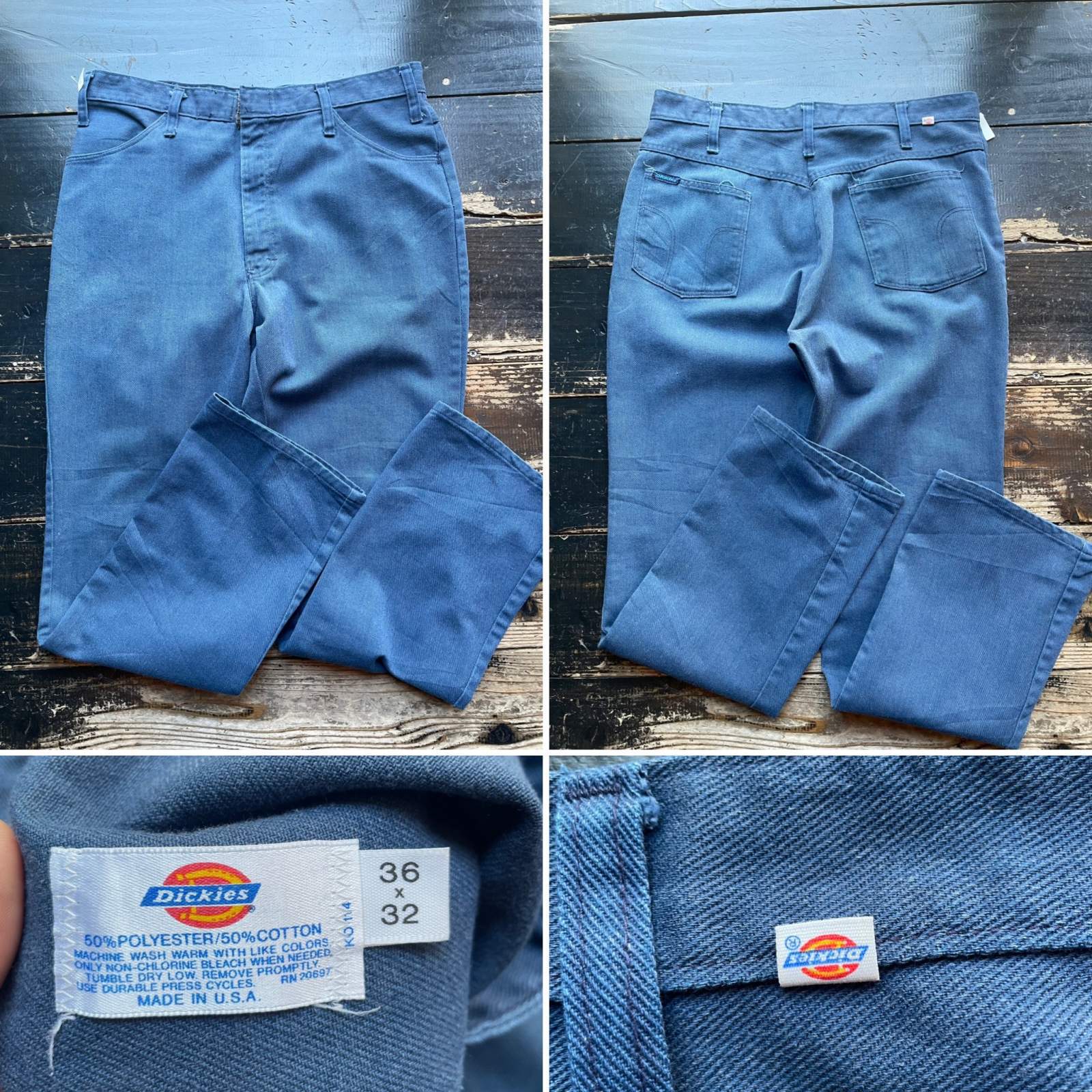 画像: 80s〜ディッキーズ USA製 ベルボトム パンツ