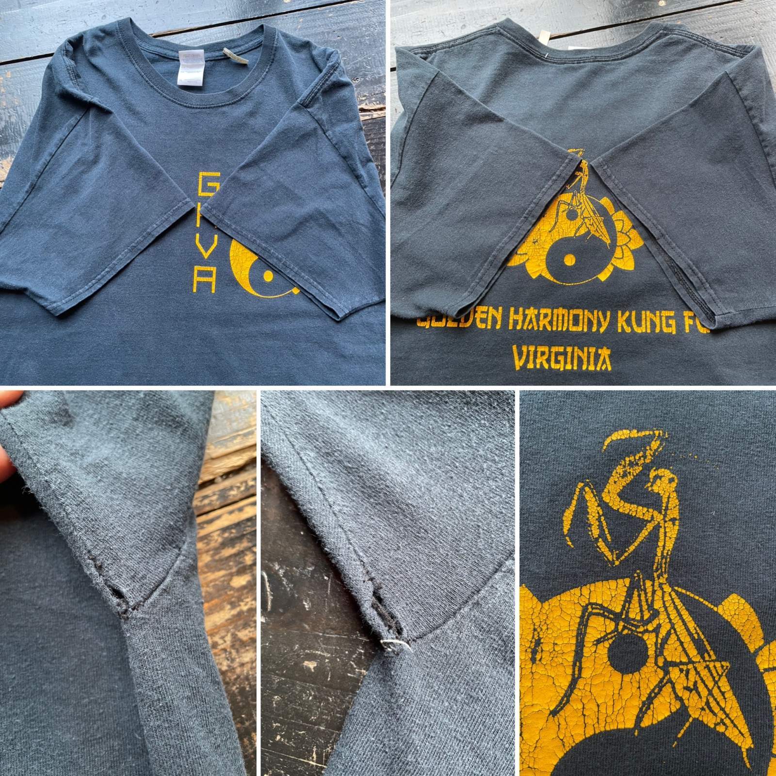画像: 2000s〜 カンフー マルチプリント Tシャツ