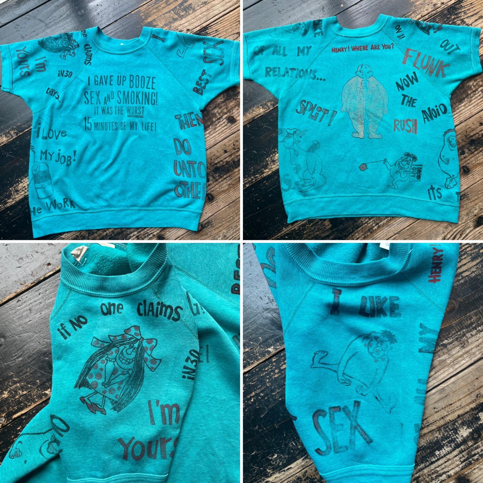 画像: 使用済み転写紙 カスタム 半袖スウェット