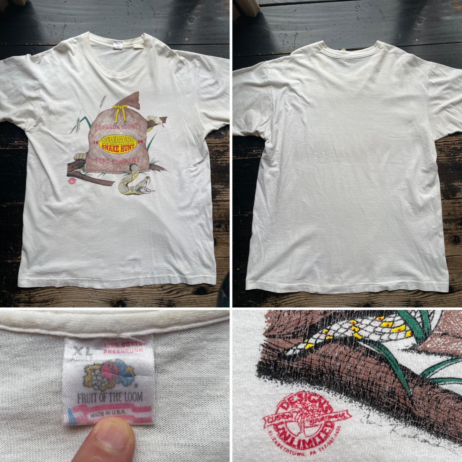 画像: 90s スネーク ハント USA製 Tシャツ