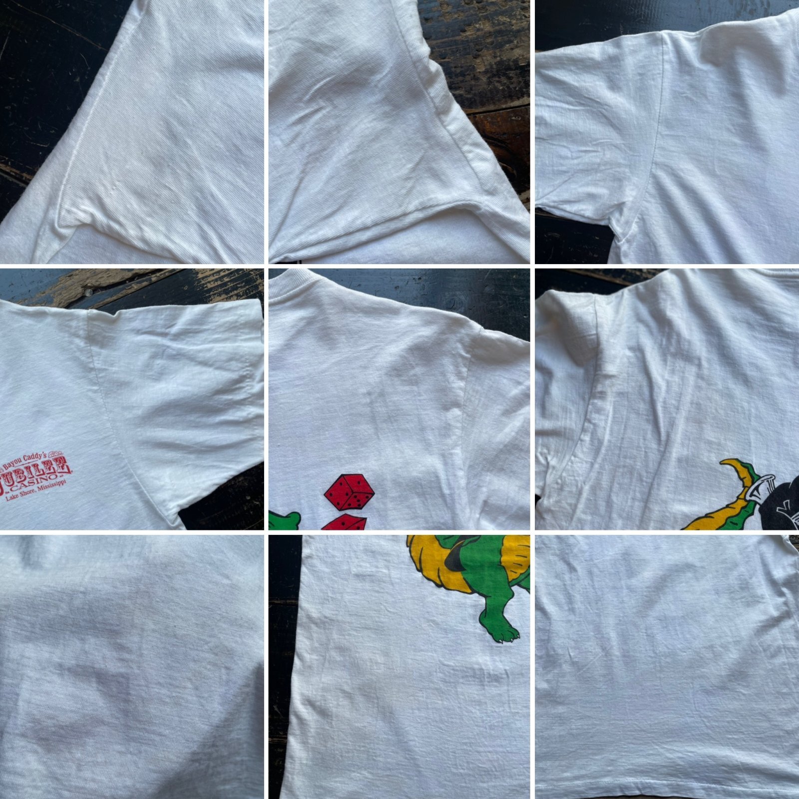 画像: 90s ワニ カジノ Tシャツ