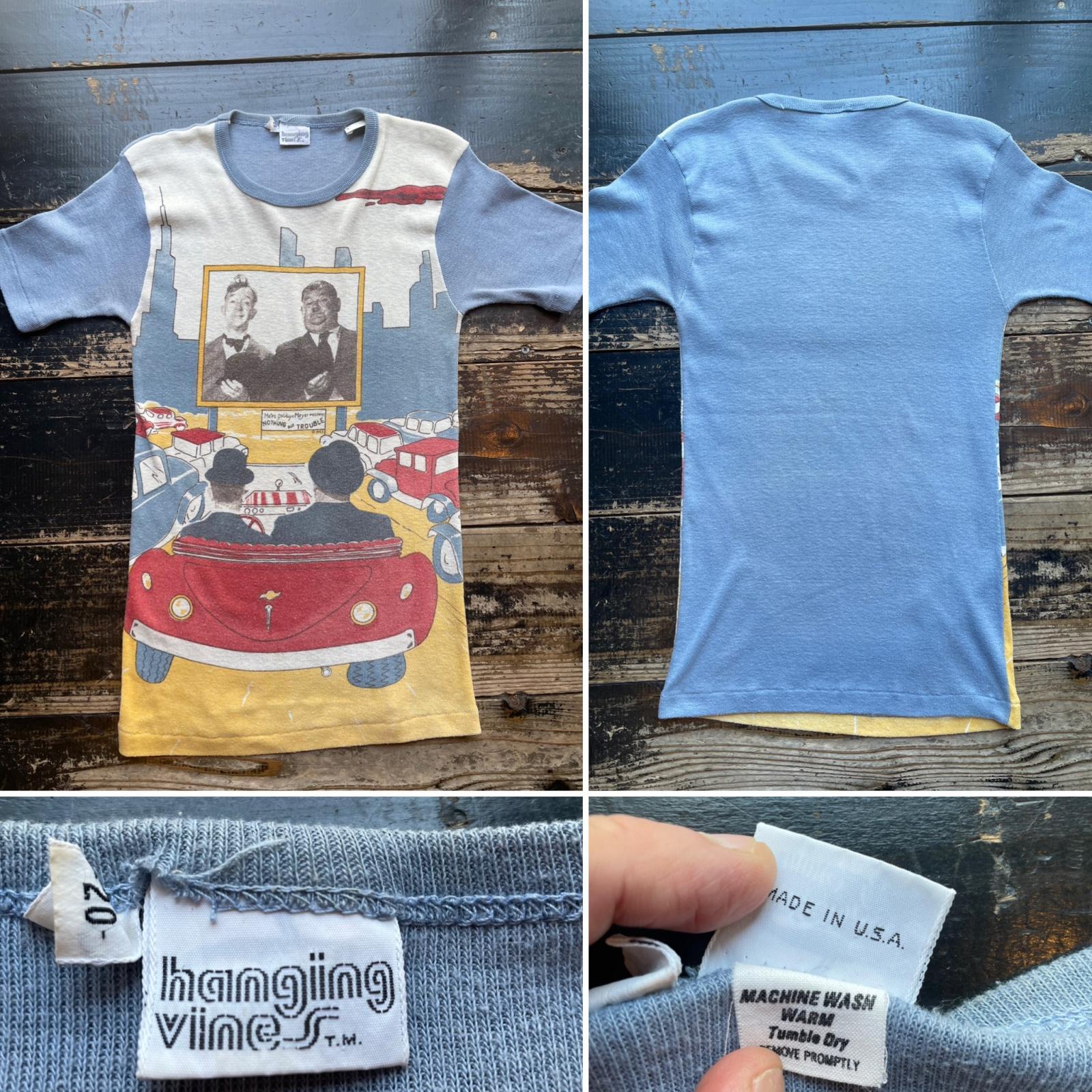 画像: 70s ローレル&ハーディ Tシャツ