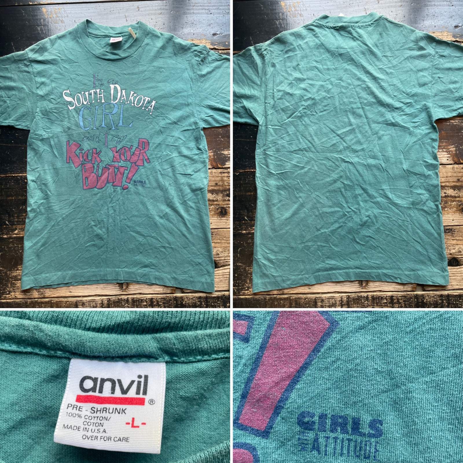画像: 90s サウスダコタ ギャグ Tシャツ
