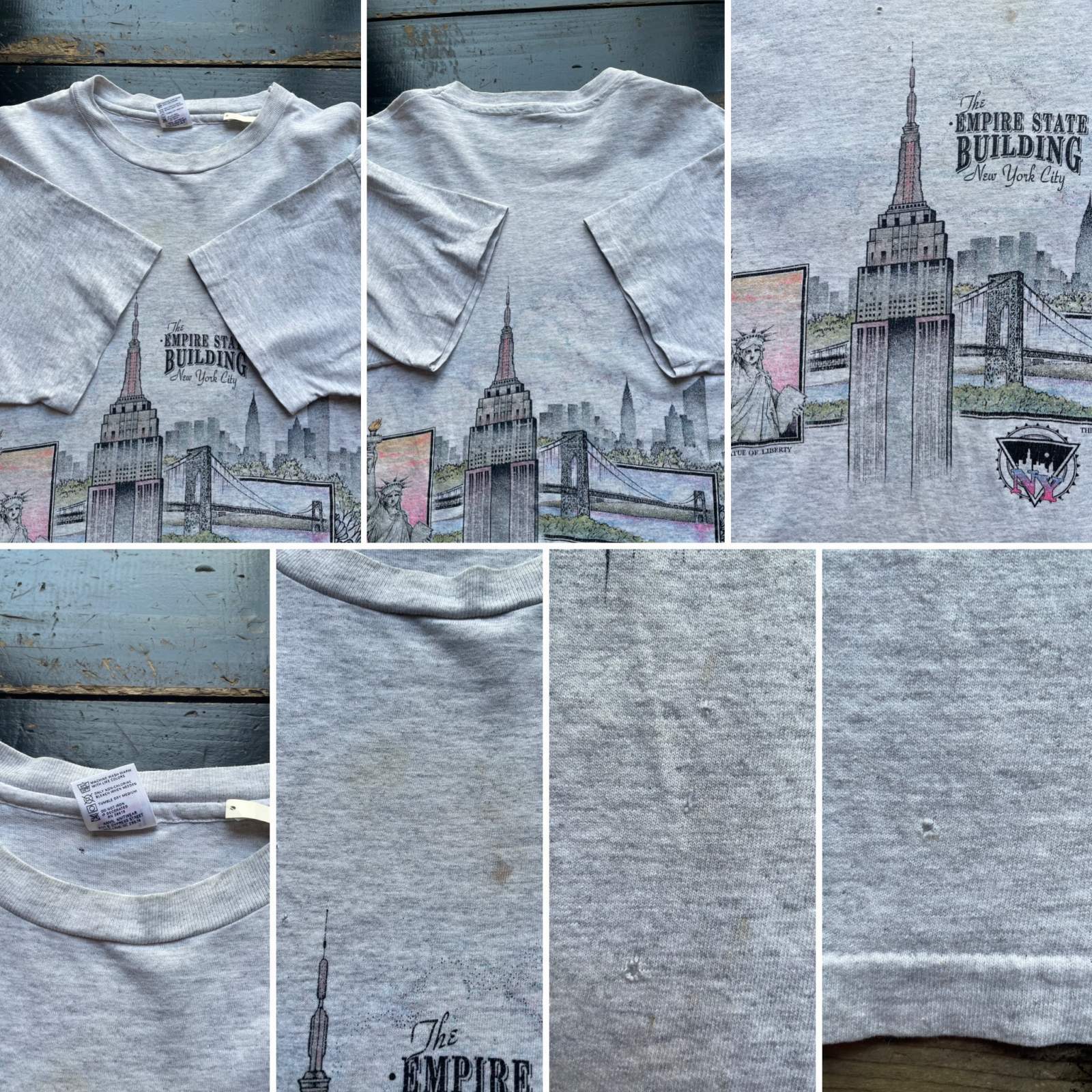画像: 90s エンパイアステートビルディング USA製 Tシャツ