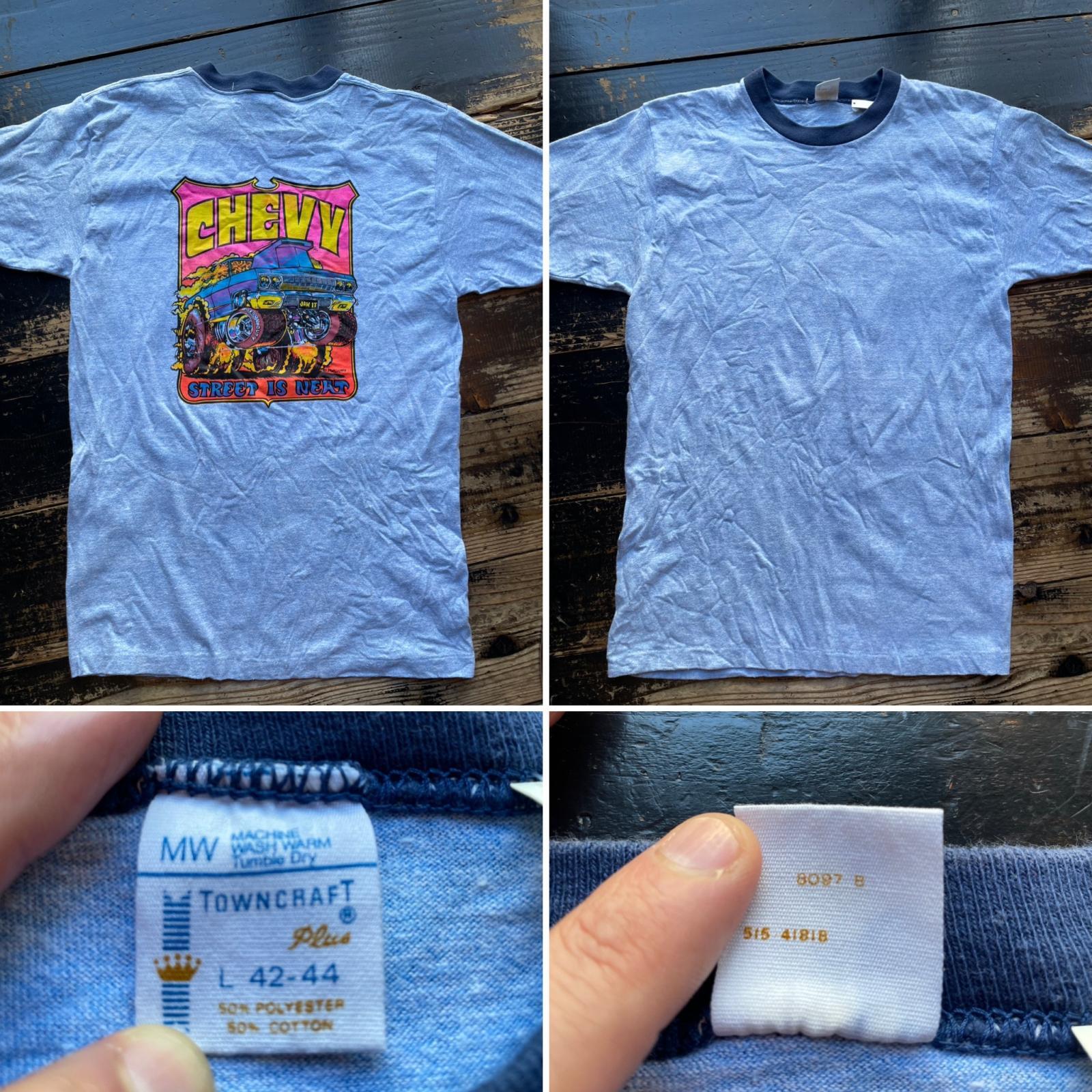 画像: 70s ROACH CHEVY アイロンプリント 霜降り リンガーTシャツ