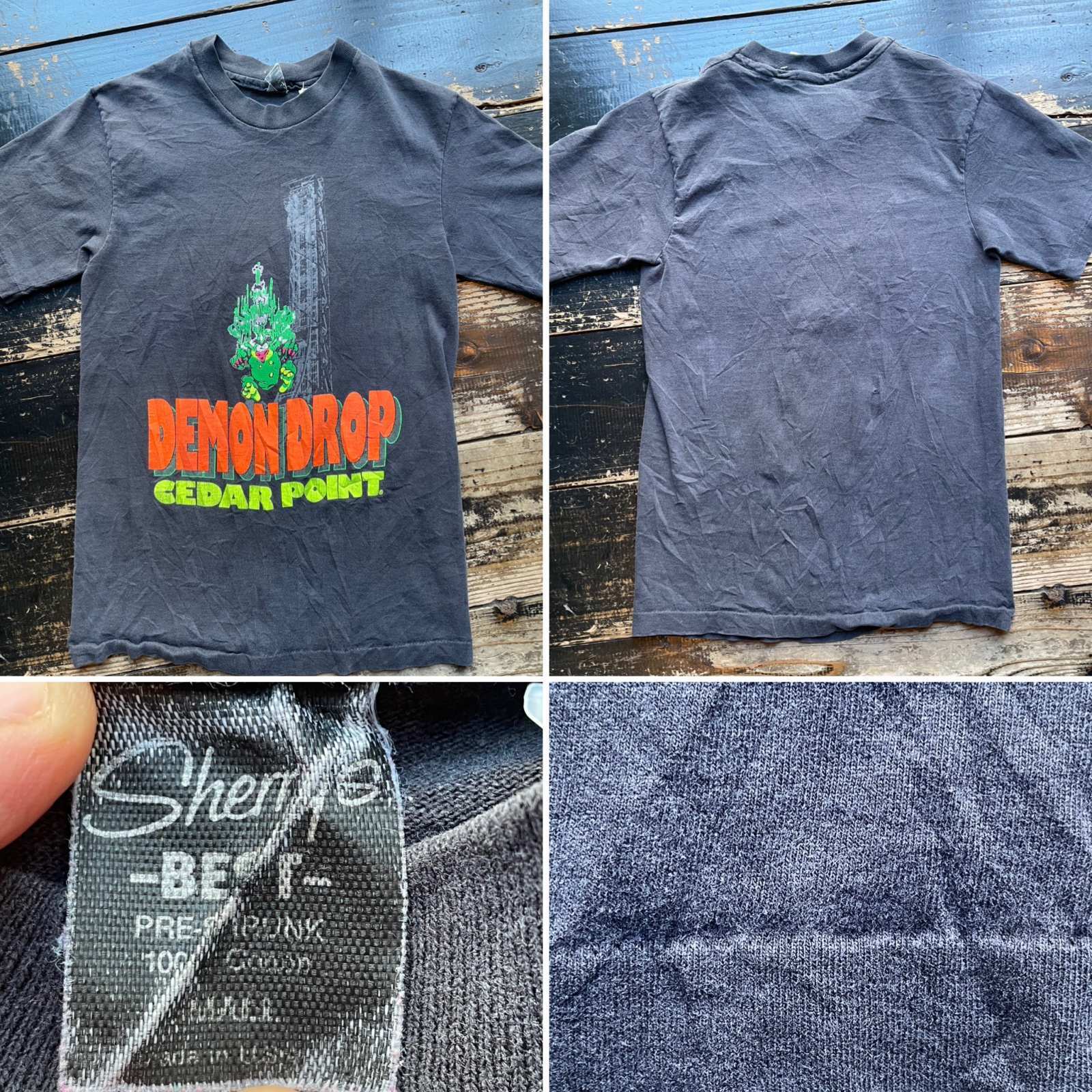 画像: 80s DEMON DROP フリーフォール 遊園地 Tシャツ