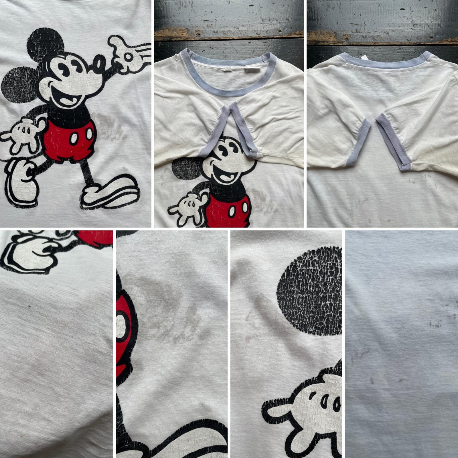 画像: 1970s〜 ミッキーマウス リンガーTシャツ