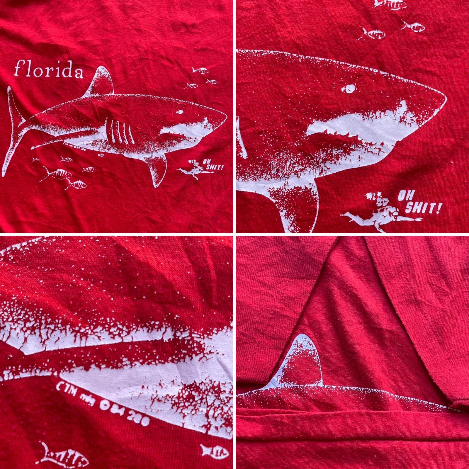 画像: 80s USA戦 サメ Tシャツ