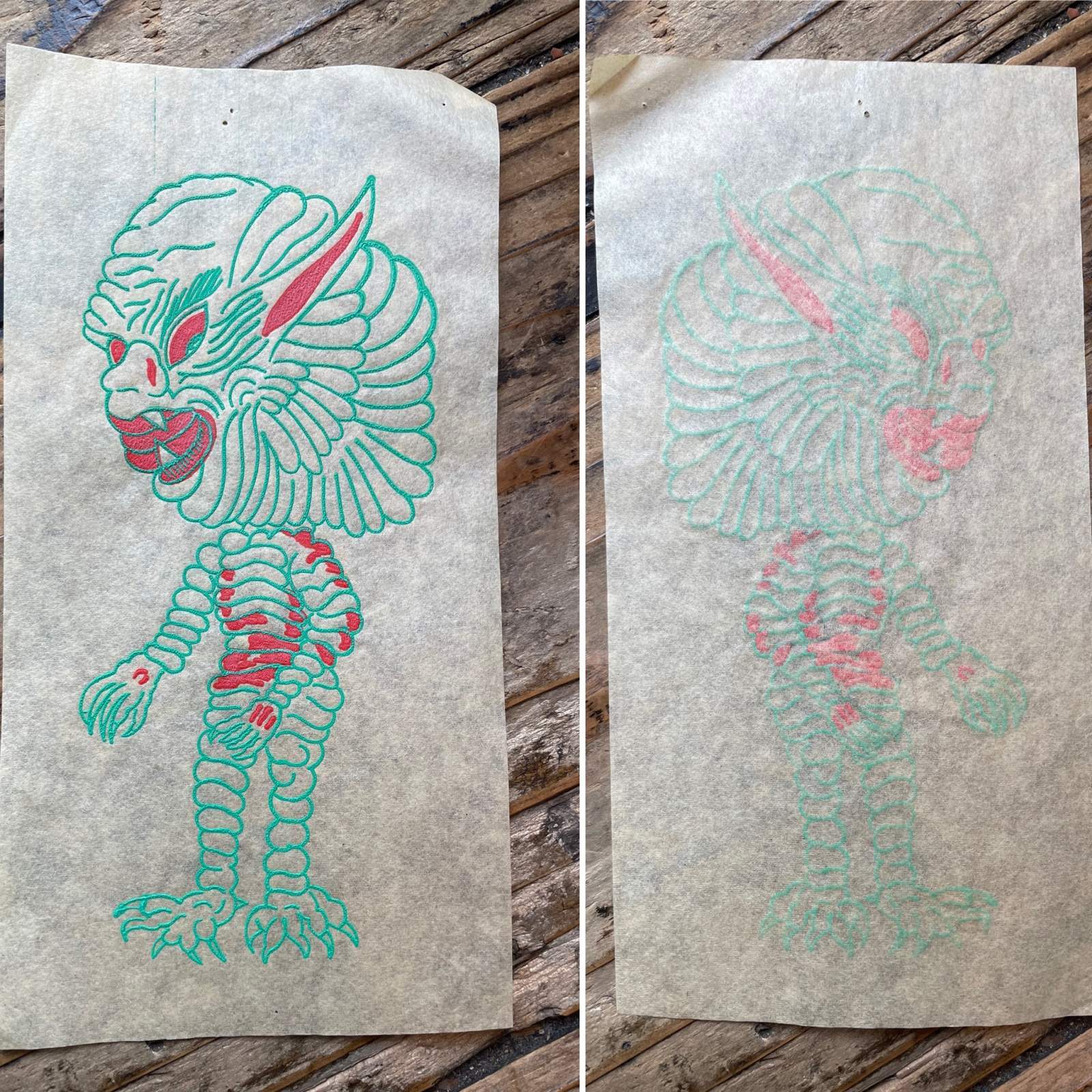 画像: 1960s 半魚人 転写紙