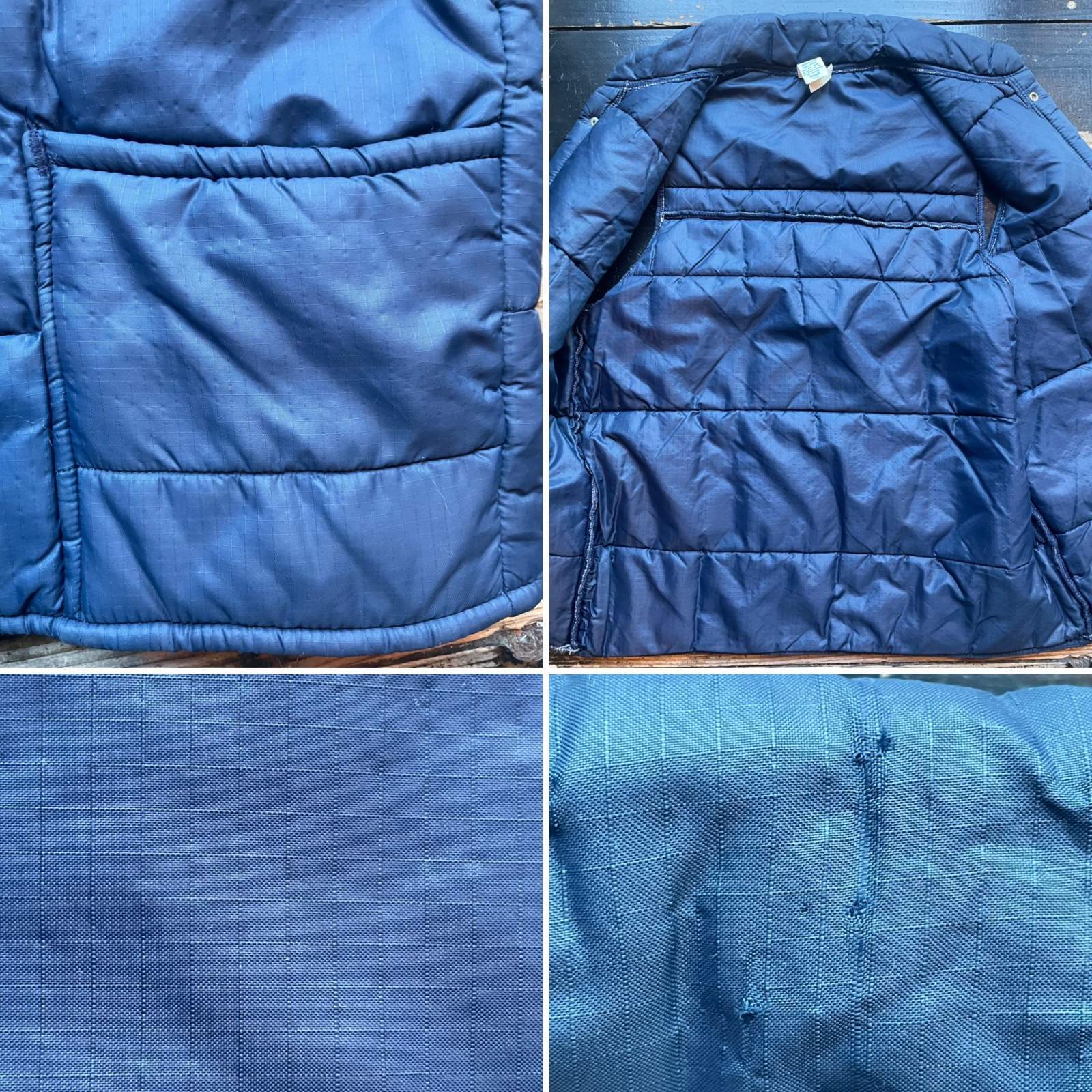 画像: 1970〜80s リップストップナイロン 中綿 ベスト