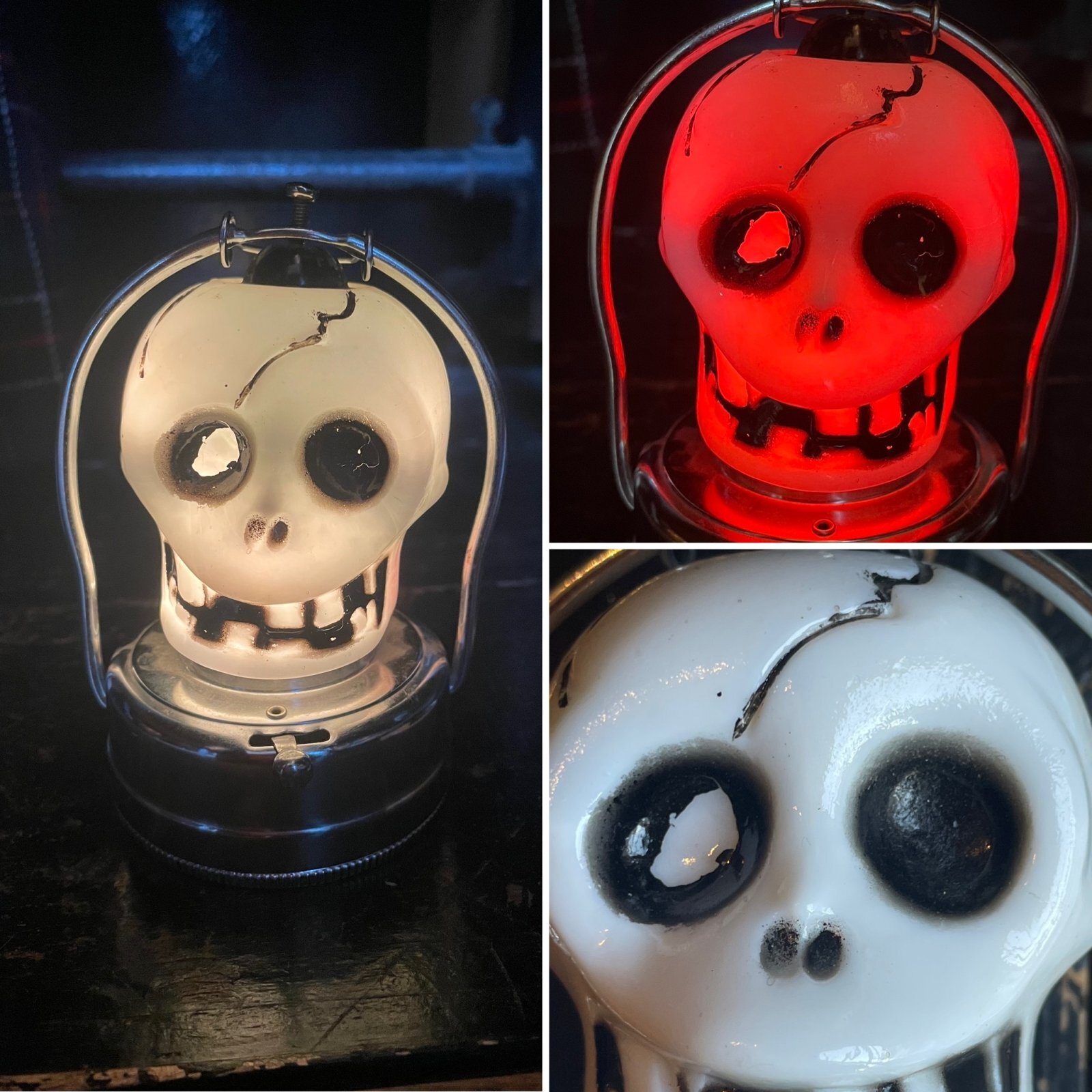 画像: 1970s〜ミクラガラス スカル ランタン