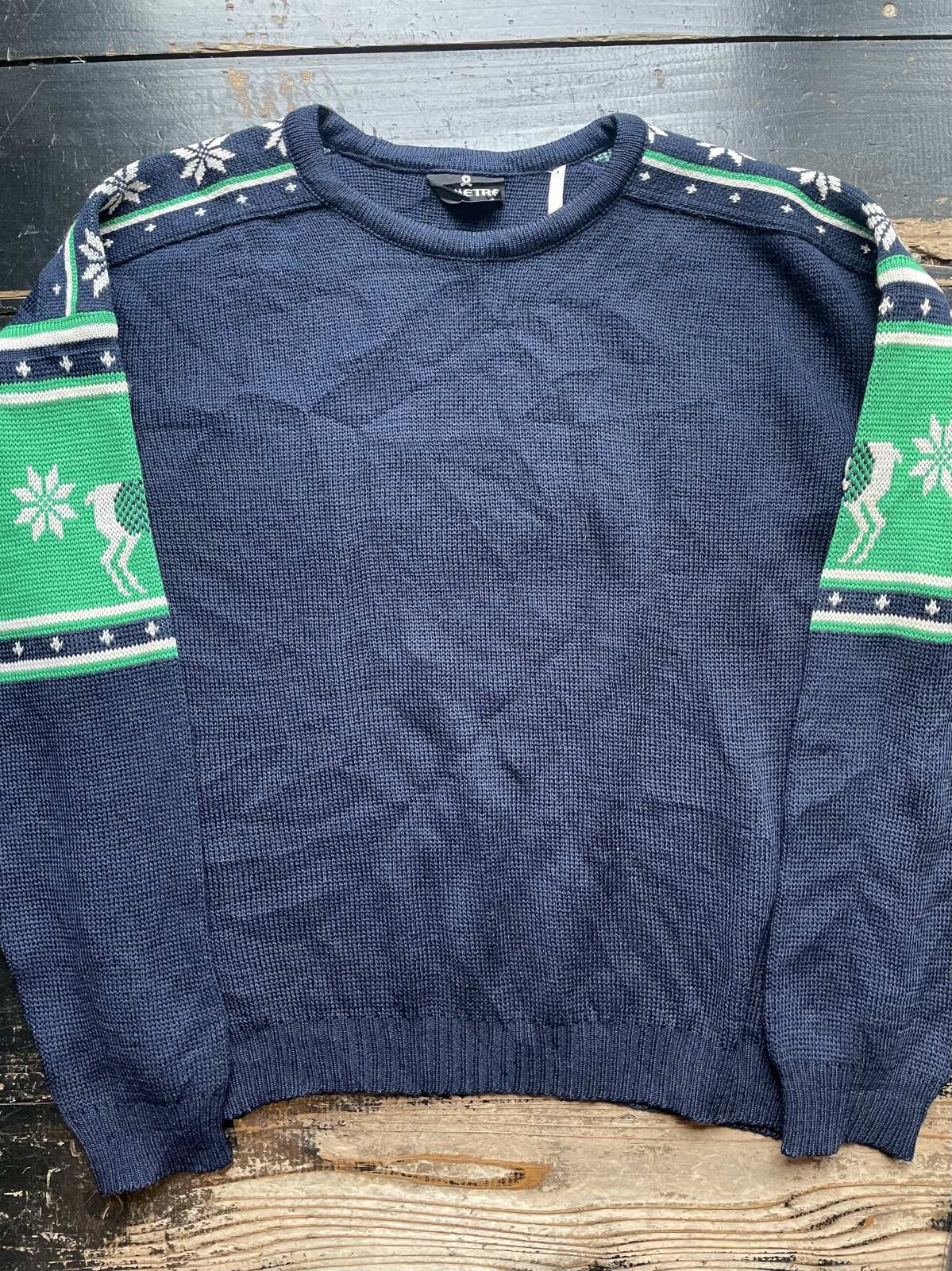 画像1: 1970〜80s DEMETRE 鹿柄 ニット