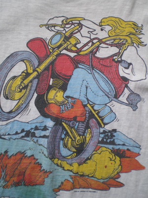 画像: 70S バイク染込みTシャツ