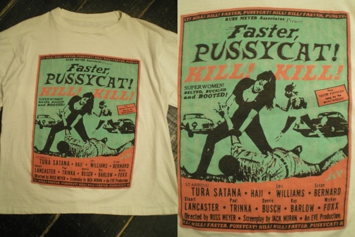 画像: 80S ラス・メイヤー　Faster PUSSY CAT　Tシャツ　